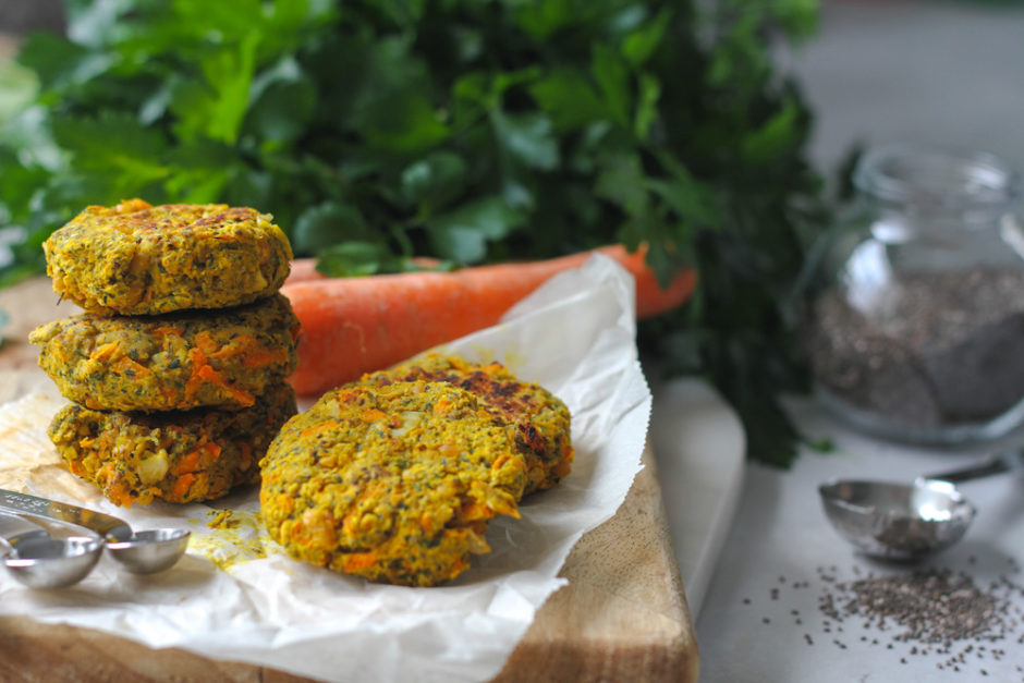 kikärtsbiffar vitlök persilja curry